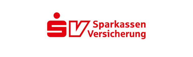 Logo der Sparkassen-Versicherung in roter Schrift